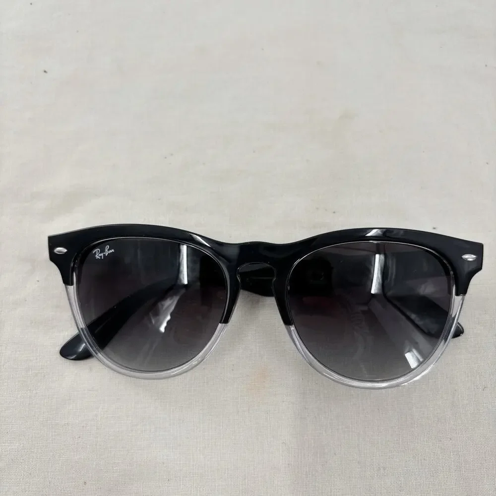 Ray-Ban RB4471 Iris Sunglasses Black Clear Gradient 54mm Made Italy w Case